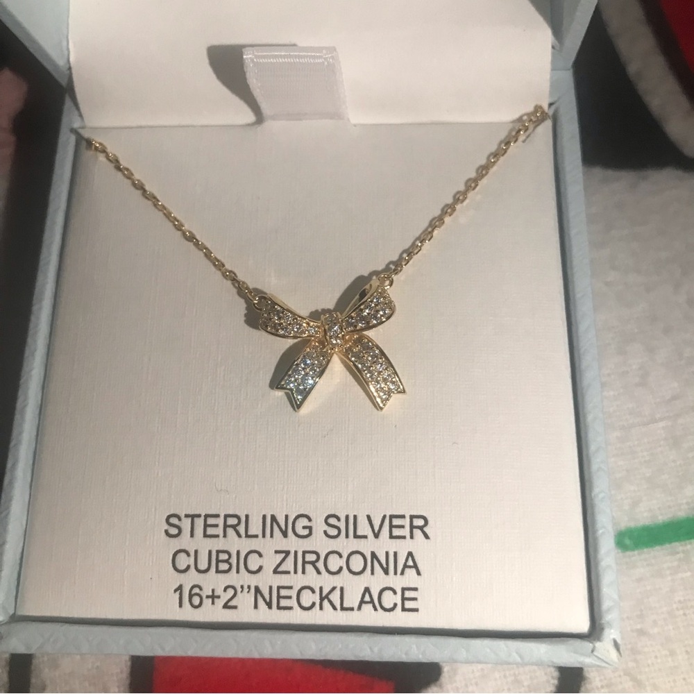Charlotte and Lexi bow necklace, NEW!